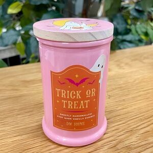 Pink Halloween Ghost Candle Ghostly Marshamallow w/Vanilla NWT